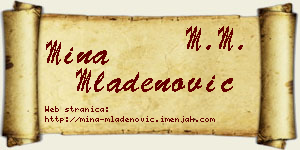 Mina Mladenović vizit kartica
